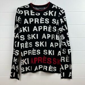 Minnie Rose ski crew sweater size small après mountain wear NWT